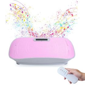 Full Body Vibration Platform Fitness Massage With 10-Frequency For Weight Loss & Fat Burner.  Unisex.  Pink