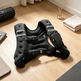 16 lbs Weighted Vest for Men & Women, Adjustable Fitness Vest with Reflective Stripes for Running & Strength Training.