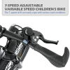 FKZNPJ 20 Inch Kids Mountain Bike for Boys & Girls Ages 7-12 – 7-Speed Gears, Dual Disc Brakes, Shock Absorber Front Fork, LED Light – Silver & Pink
