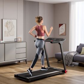 3.75HP Folding Electric Treadmill with APP and 12 Preset Programs.