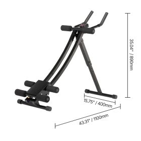 AB Workout Machine, Ab Workout Equipment at Home Gym, Core & Abdominal Trainers for Women, 440 lbs Weight Capacity Strength Training Ab Cruncher