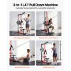 LAT Pull Down Machine. 3-in-1 Row Cable Machine For Home Gym with 3-Level Adjustable Seat & 4-Level Adjustable Foam Roller.