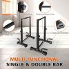 Dip Bar Station Set, 6 Level Adjustable Pull Up Bars, 1200lbs Heavy Duty Parallettes Bars, Dip Station for Full Body Workout Fitness.