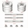 44lbs Adjustable Convertible Dumbbell Barbell Set: All-in-One Home Gym Weight Training Equipment for Adults.