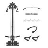LAT Pull Down Machine. 3-in-1 Row Cable Machine For Home Gym with 18-Level Height Adjustment & Wall-Mount Design.
