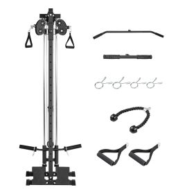 LAT Pull Down Machine. 3-in-1 Row Cable Machine For Home Gym with 18-Level Height Adjustment & Wall-Mount Design.