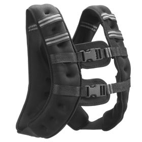 VEVOR Weighted Vest, 16 lbs Weight Vest with Reflective Stripe, Adjustable Buckle Body Weight Vest for Men Women