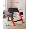 Preacher Curl Bench, Strength Training Benches, Max load 660 LBS Home Gym Fitness Equipment, Seated Arm Isolated Barbell Dumbbell Bicep Station