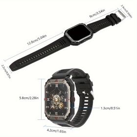 Men S Smart Watch Answer,make Calls, Wireless Calling Sports Smartwatch Fitness Tracker, With Multiple Sport Modes, Step Counter, Alarm. (Option: 1)