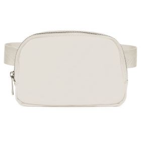 Sport Fanny Pack Unisex Waist Pouch Belt Bag Purse Chest Bag for Outdoor Sport Travel Beach Concerts Travel 20.86in-35.03in Waist Circumference with A (Option: BeltBagWhite)