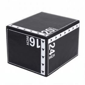 3-in-1 foam elastic jumping box, a household fitness training box, suitable for high-intensity interval training (HIIT) and jumping exercises. (Option: 10lb)
