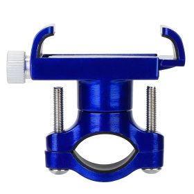 MTB Bike Handlebar Phone Holder Stand Aluminum Alloy Bicycle Phone Bracket 360° Rotation Motorcycle Phone Mount For 4-7 Inch Phone (Option: BikePhoneHolderBlue)