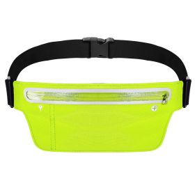 Unisex Sport Waist Pack Running Belt Bag Pouch Adjustable Bounce Free Sweat-Proof Lightweight Slim (Option: WaistBeltBagGreen)
