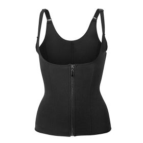 Zippered Waist Trainer Corset Waist Tummy Control Body Shaper Cincher Back Support with Adjustable Straps for Women (Option: BodyShaper2XL)
