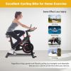 Stationary Indoor Exercise Bike with LCD Monitor and Comfortable Seat Cushion for Home Gym Cardio Fitness Training.