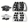 High-Power Fascia Massage Gun with 6 Interchangeable Heads - Adjustable 16-Level Intensity for Athletes & Pain Relief