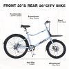 7 Speed, Aluminum Alloy Frame, Multiple Colors 26 Inch Bike,Cargo Bike for Women and Men