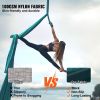 Aerial Silk & Yoga Swing, 11 Yards, Aerial Yoga Hammock Kit with 100gsm Nylon Fabric, Full Rigging Hardware & Easy Set-up Guide