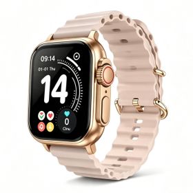 Ten-in-One Smart Watch Set With Wireless Earbuds, Multiple Watch Bands, Magnetic Charger & Protective Case, All-in-One Fitness Smartwatch Gift Box. (Option: Gold)
