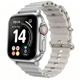 Ten-in-One Smart Watch Set With Wireless Earbuds, Multiple Watch Bands, Magnetic Charger & Protective Case, All-in-One Fitness Smartwatch Gift Box. (Option: Sliver)